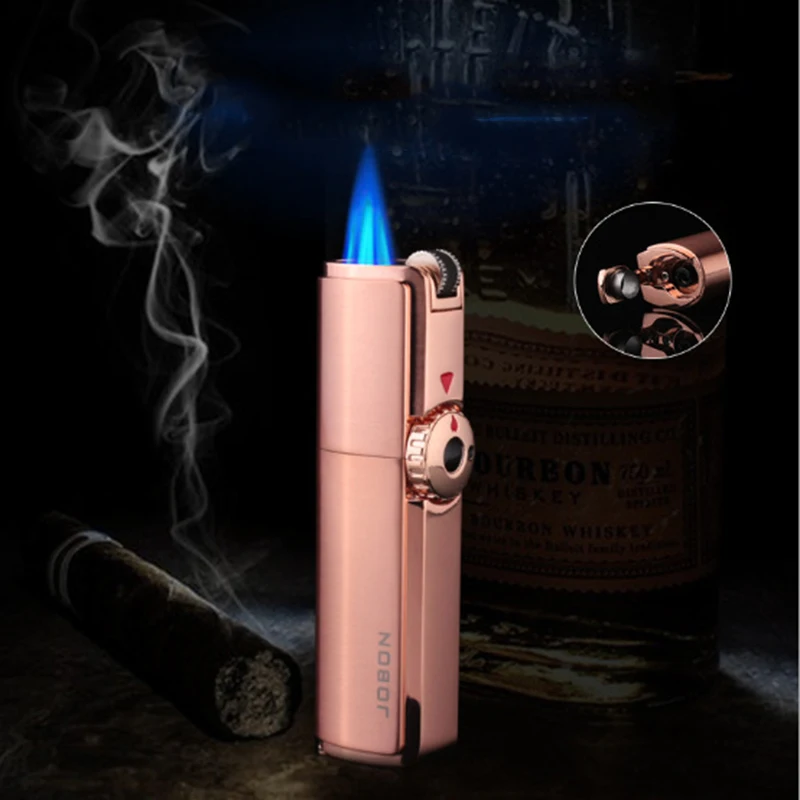 

Gun Butane Two Flame Blue Flame Cigar Explosion-Proof Lighter Wild Kitchen Gas Lighter Torch Turbine Smoking Accessories