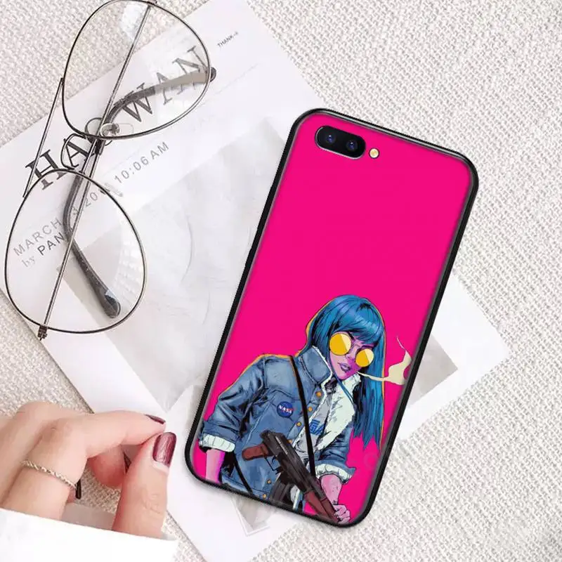 

Sexy girl cool pink cartoon Phone Case For OPPO R9 R11 R15 R17 RENO Realme S PLUS Normal 2z 3 5 C2 pro