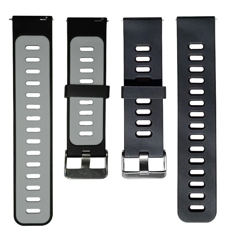 Спортивный ремешок для Huami Amazfit Pace Stratos 3 2 2S Аксессуары для умных часов Силиконовый Браслет ремешок для Amazfit GTR 47 мм ремешок