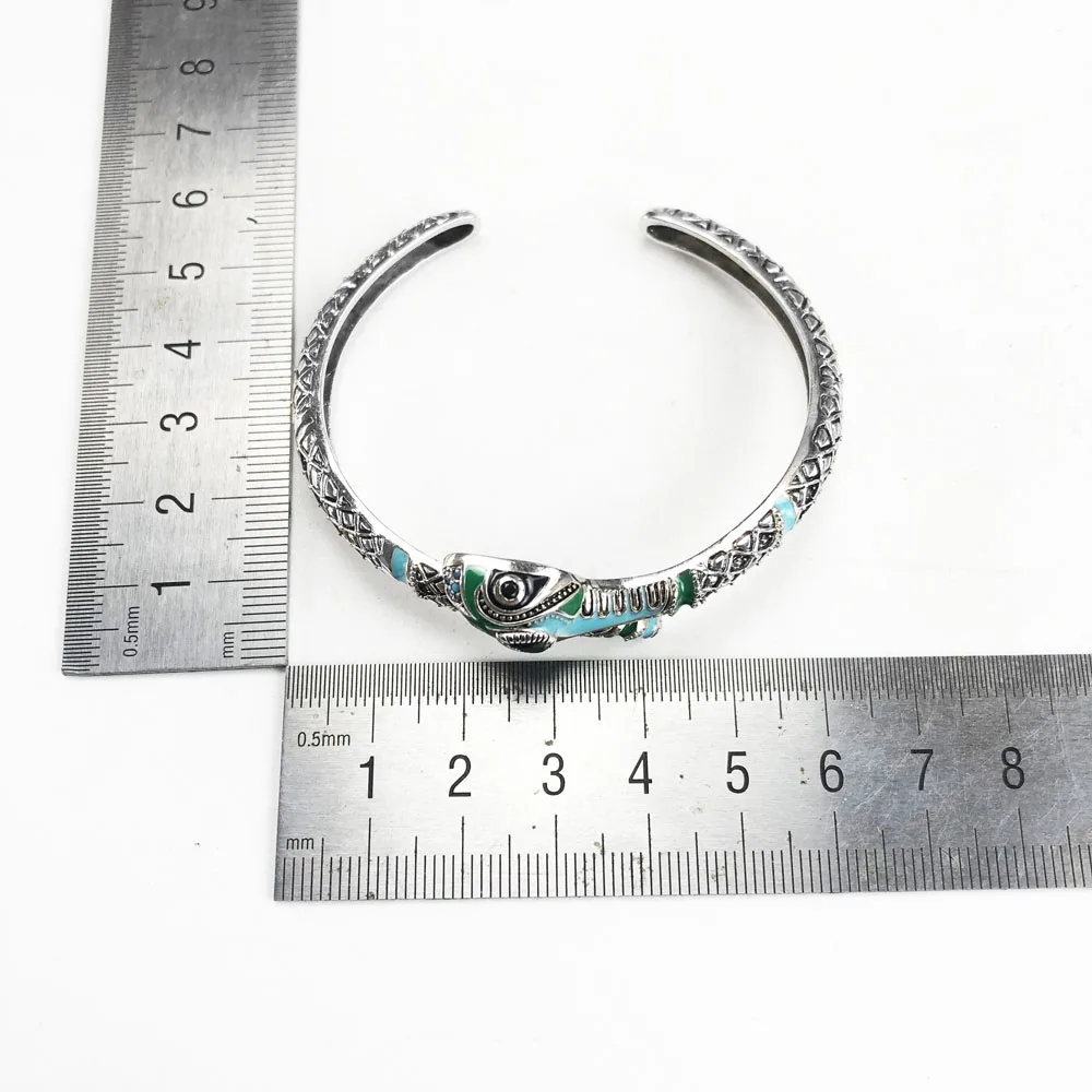 Браслет с синей змейкой лето 2020 новый бренд из стерлингового серебра 925 пробы