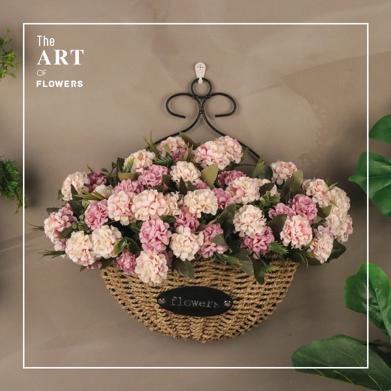 Искусственные цветы настенные украшения для стен помещений зеленые растения