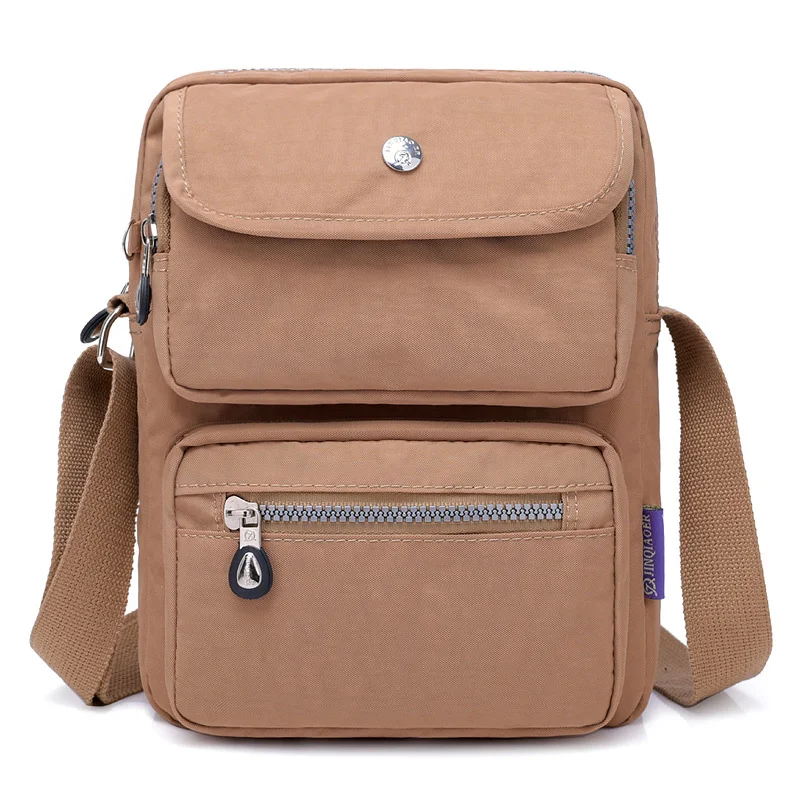 

New wholesale casual fashion airtight nylon shoulder messenger bag #1215