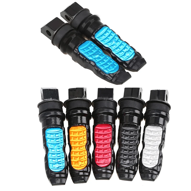 8 мм отверстие алюминиевые универсальные подножки для мотоцикла легковых задних