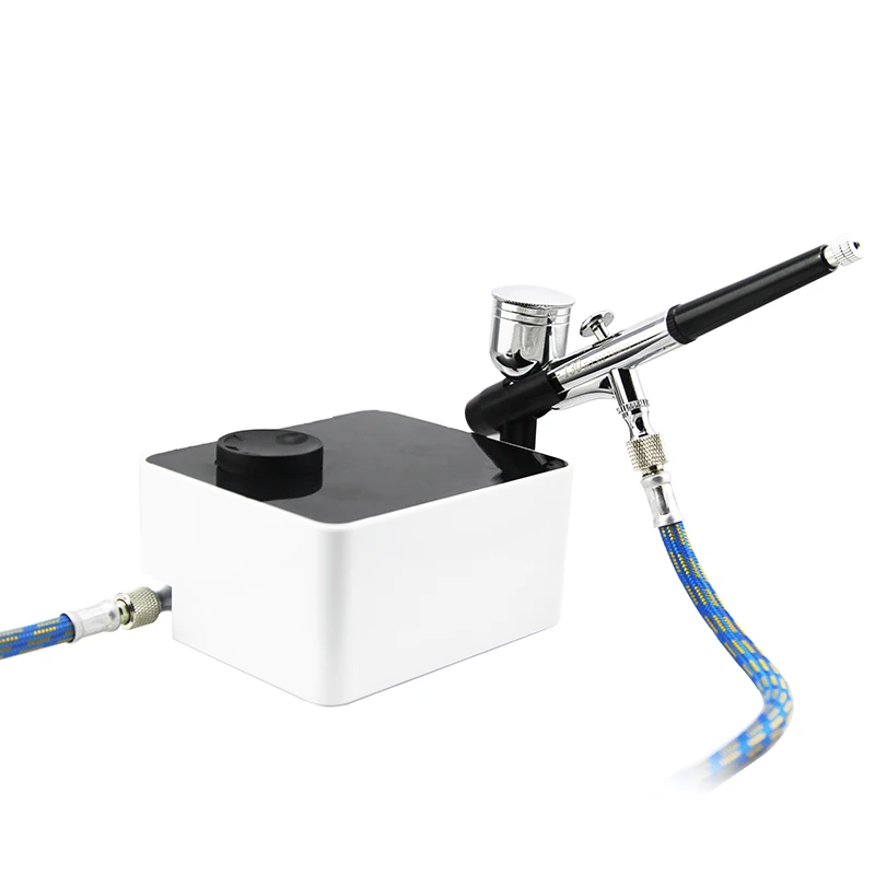 Stepless Voltage Regulation Automatic Start And Stop Mini Pump Airbrush Set Portable Plug-in Model Color Inkjet Tools Spray Gun |