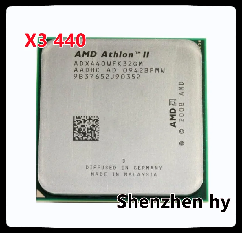 

X3 440 3 ГГц трехъядерный ЦПУ процессор ADX440WFK32GM разъем AM3