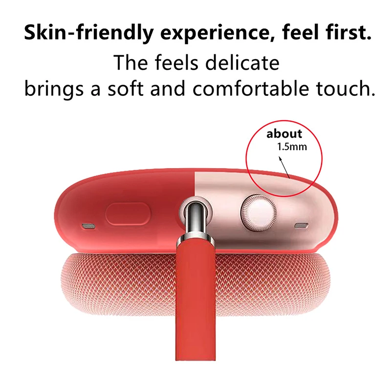 

Silicone Case For AirPods Max True Wireless Headphone Shockproof Protector With Anti-slip Two Side For Air Pods Max Cases