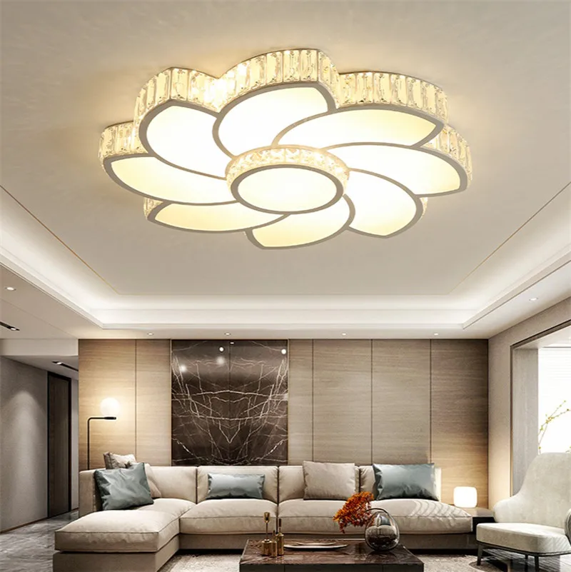 Lámpara de techo de cristal LED, candelabros rectangulares sencillos y modernos, iluminación nórdica para habitación, dormitorio y sala de estar