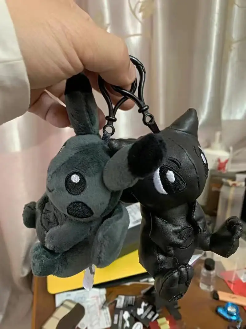 Модные игрушки 15 см брелок с фрагментами аниме Kawaii Dark Pikachu Mew Backpack Decrate плюшевые
