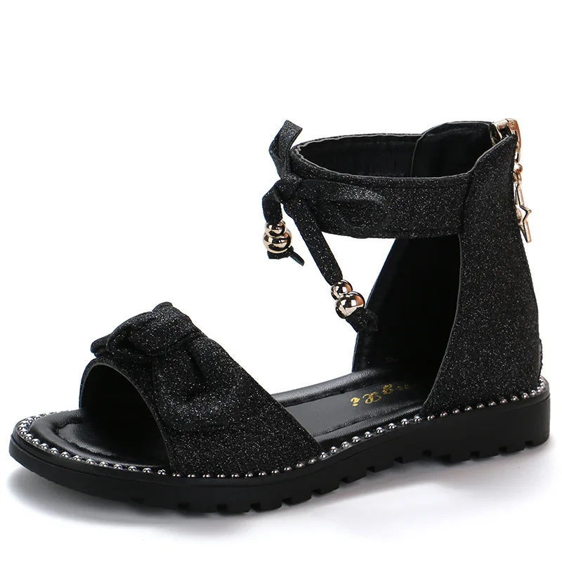 Новинка обувь для девочек сандалии на плоской подошве детская весну и лето