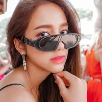 2020 new vintage fashion sunglasses women oval small frame shades sun glasses female leopard black oculos de sol mujer uv400