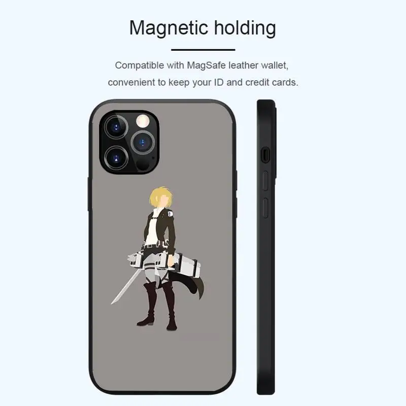 

anime attack on tian Phone Case for iPhone 11 12 pro XS MAX 8 7 6 6S Plus X 5S SE 2020 XR Soft silicone