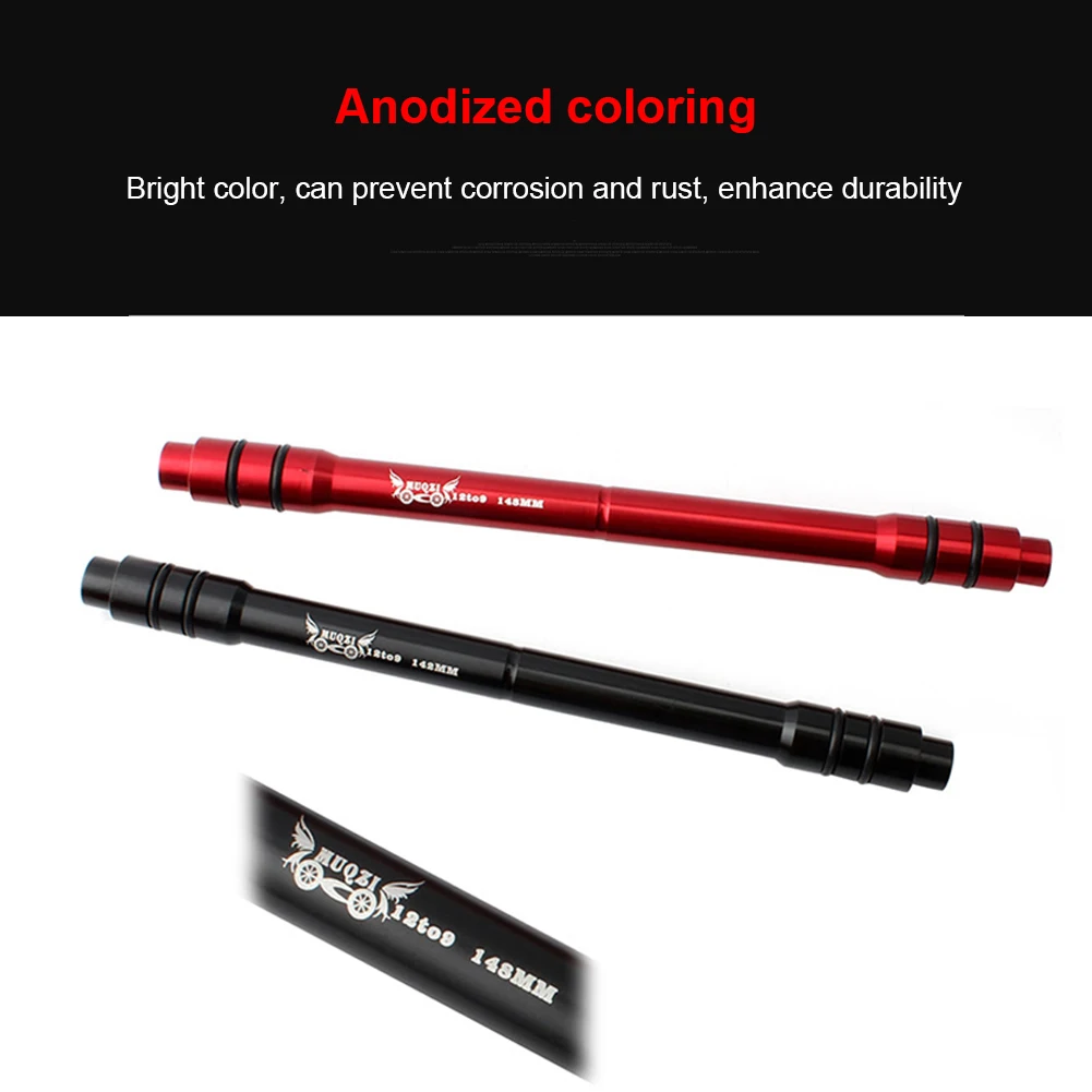 

Bicycle Thru Axle Adapter Conversion for Front Wheel 12mm Thru Axle Hub fit to 9mm Thru Axle Bicycle Hub Adapter