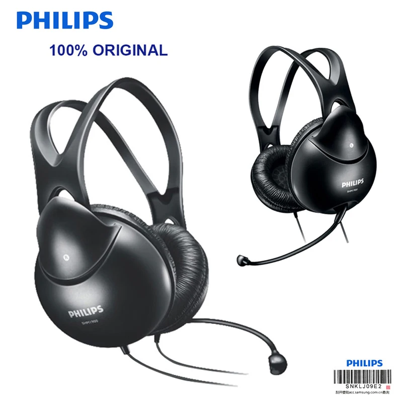 Наушники Philips SHM1900 с микрофоном игровая гарнитура поддержкой музыки фильмов и игр