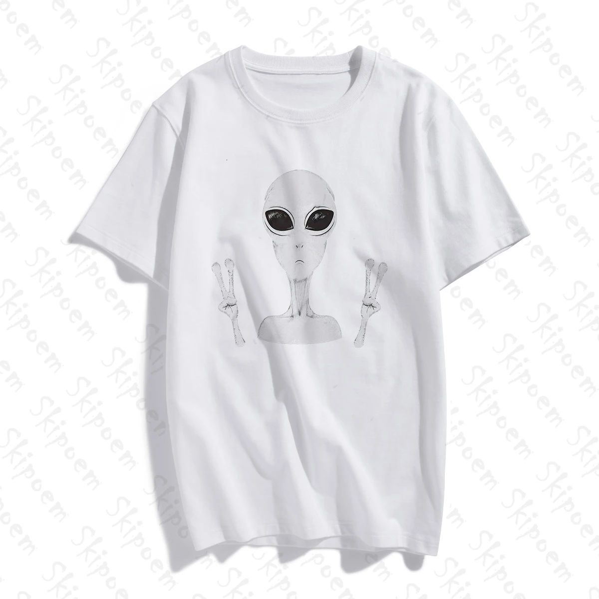 Забавная женская футболка в стиле Харадзюку Готическая Tumblr размера плюс