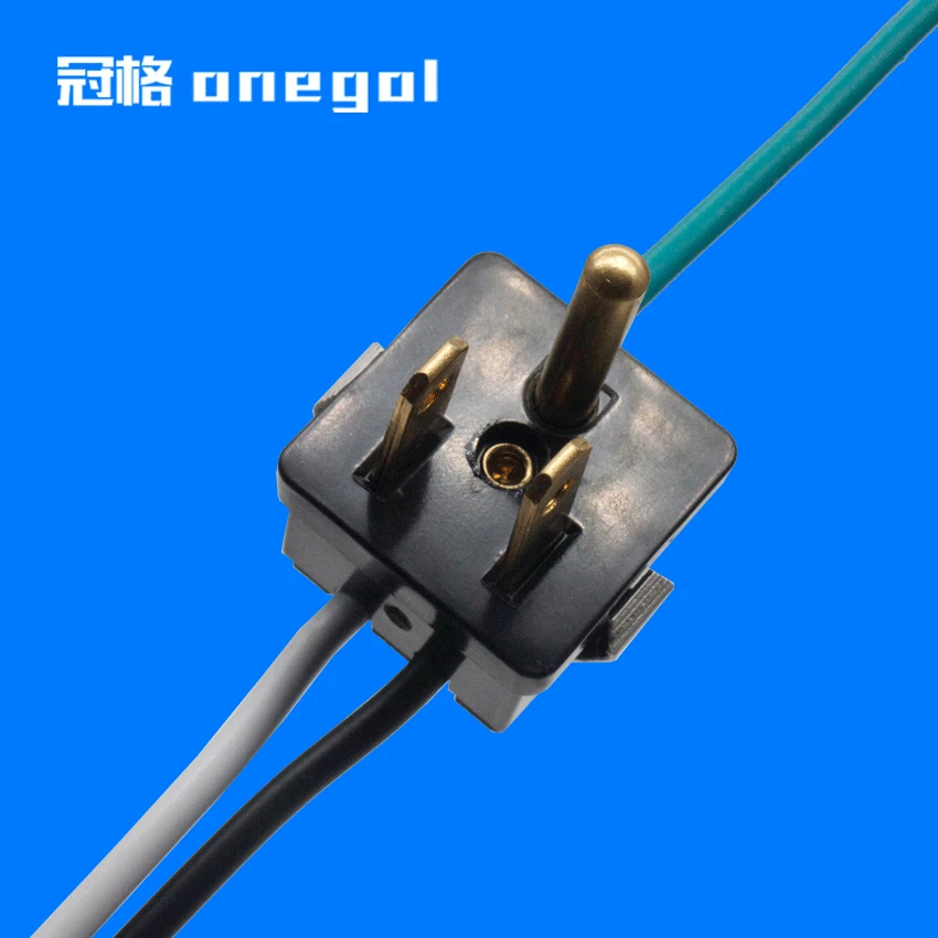 Розетка с тремя отверстиями американский стандарт проводом розетка переменного