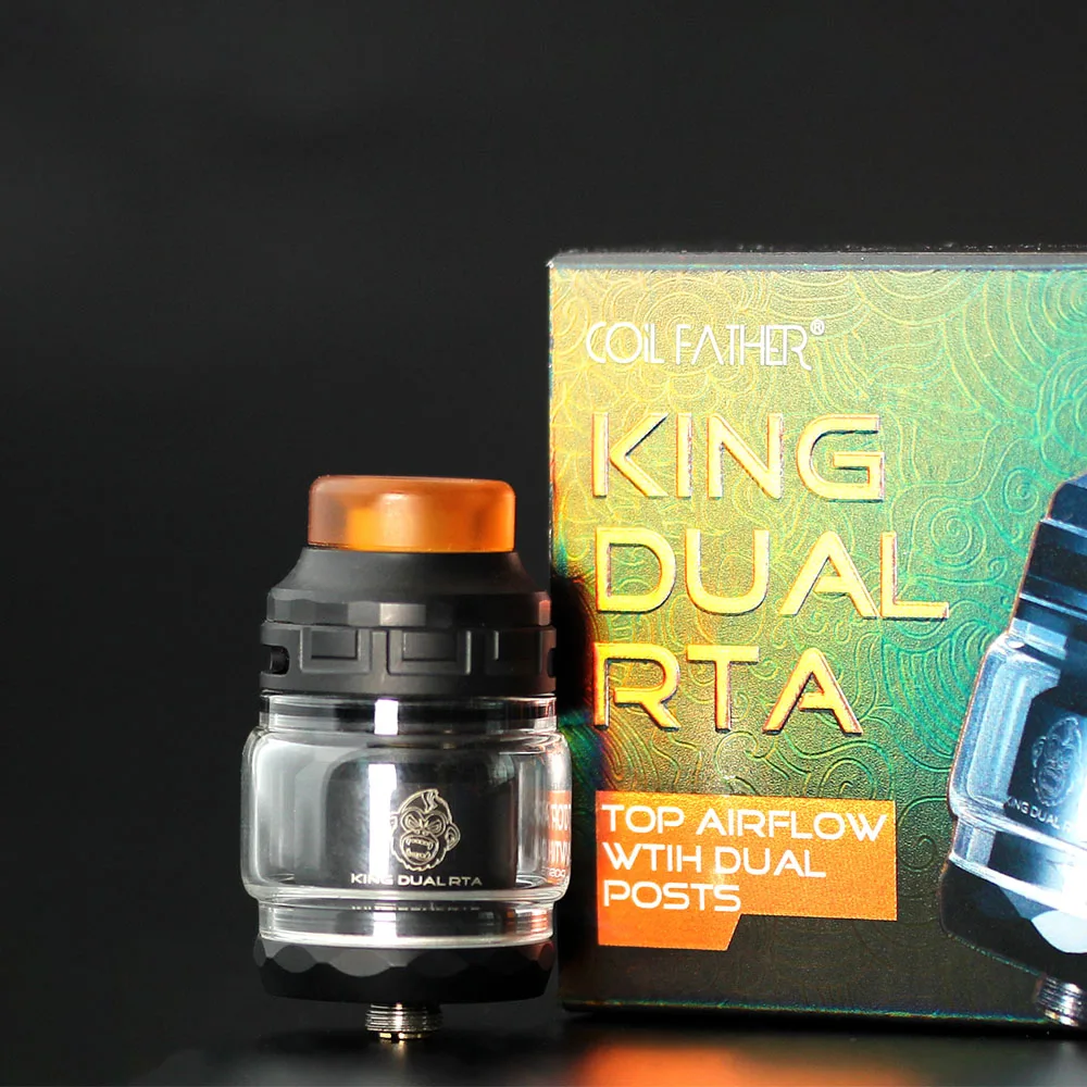 

Coil Father King Dual RTA емкостью 4 мл с 810 дрип-типом Delrin, атомайзер для электронной сигареты