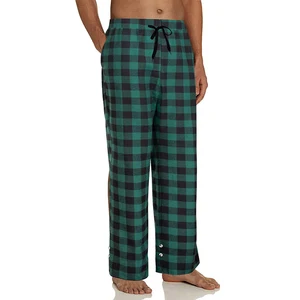 Men Plaid Loose Sport Plaid Pajama Pants Trousers Cargo Pants Men European And American Frosted Desi in India
