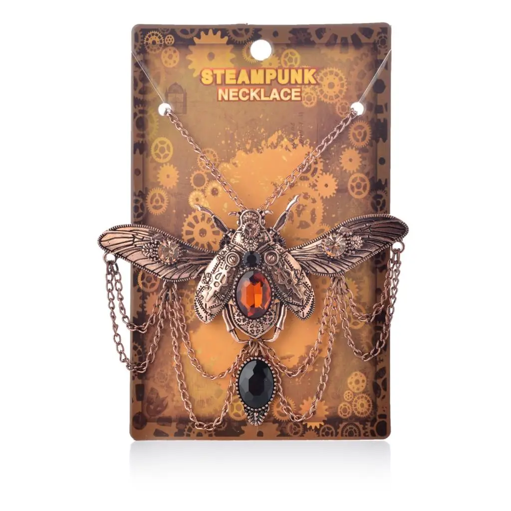 Ожерелье в стиле стимпанк из смолы пчела насекомое механическое с подвеской |