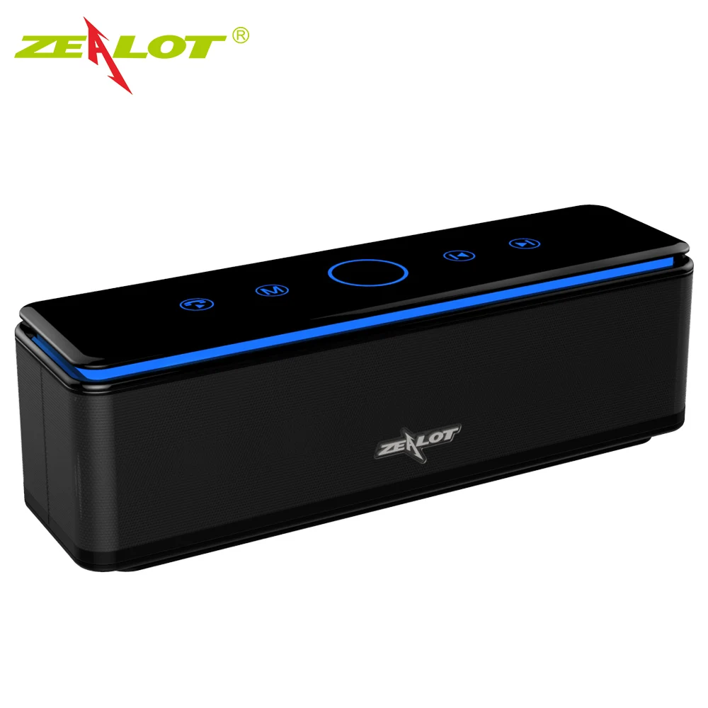 

ZEALOT S7 100% оригинальная Bluetooth-колонка, мини-динамик, Беспроводная колонка, портативный сабвуфер, водонепроницаемый Бумбокс для домашнего кино...