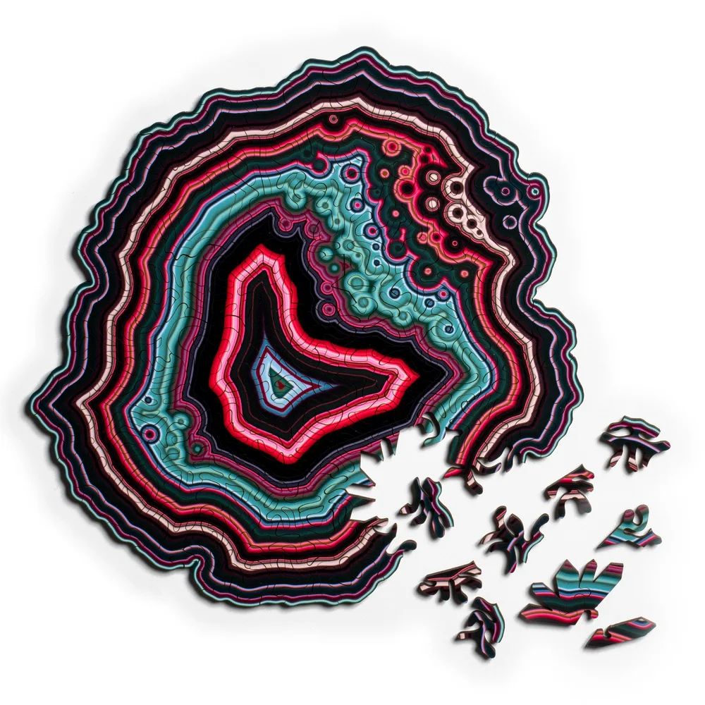 

Difficulty Hell-level Alien Shaped Agate Puzzle Jigsaw Puzzle Learning Toys for Children Adult Toys Educational Toys Wood Toys