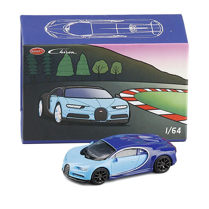 Горячая Распродажа 1/64 Bugatti Chiron Diecast сплав модель игрушки суперкар мальчик