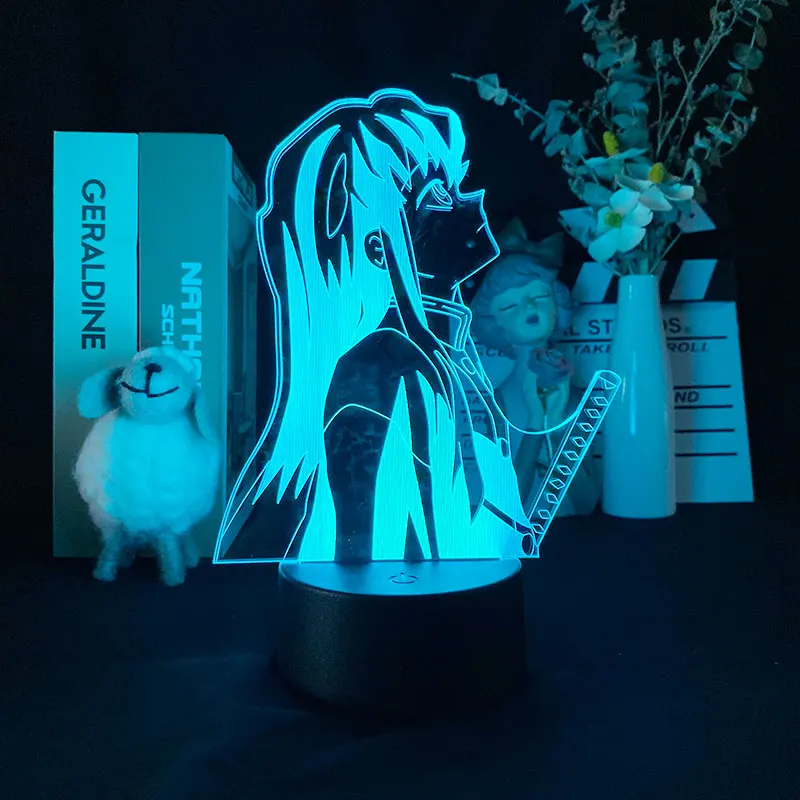 

3D Picture Night Light Bluetooth Control Muichiro Tokito Demon Slayer Japanese Anime for Bright Base Multi-color Baby Atmosphere
