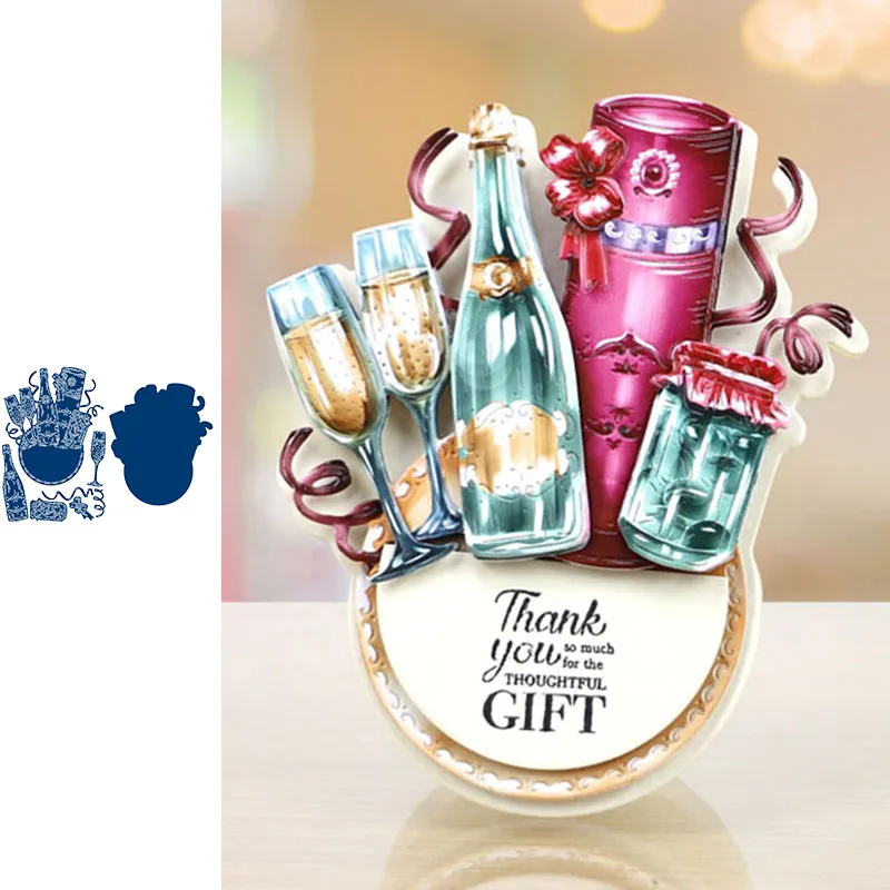 Металлические Вырубные штампы с блестящими пузырьками для скрапбукинга и