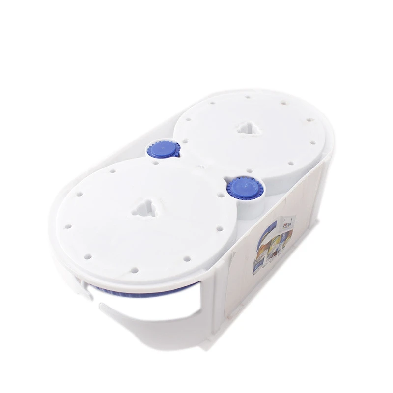 

Double Roller Rotating Storage Box Kitchen Multi-Function Refrigerator Beverage Beer Rack Roto Caddy Swivel Organizer