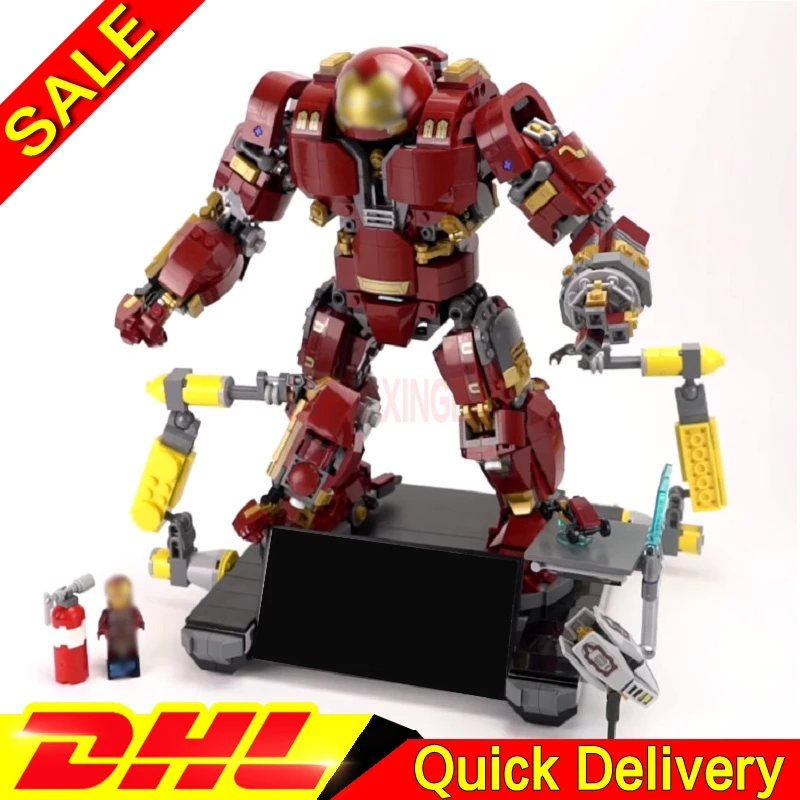 LP 07101 marvel Super Hero наборы 76105 Железный человек Анти Халк Мех Набор Детские legaoings