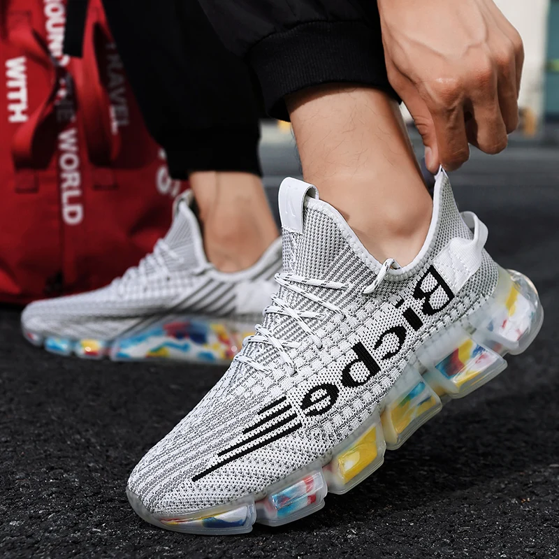 

sale Mens de casual Sneaker man s athletic knitting white running hombre sapatos for sneaker Fashion mesh men male mens fashion