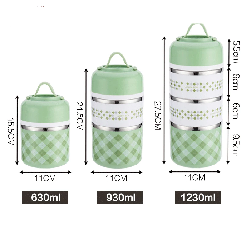 

Multilayer Portable Thermal Lunch Box Stainless Steel Japanese Lunchbox Thermos Leakproof Food Container