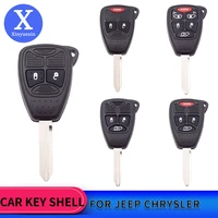 xinyuexin remote car key case shell fob for jeep compass wrangler grand cherokee for dodge dakota charger for chrysler 300 key