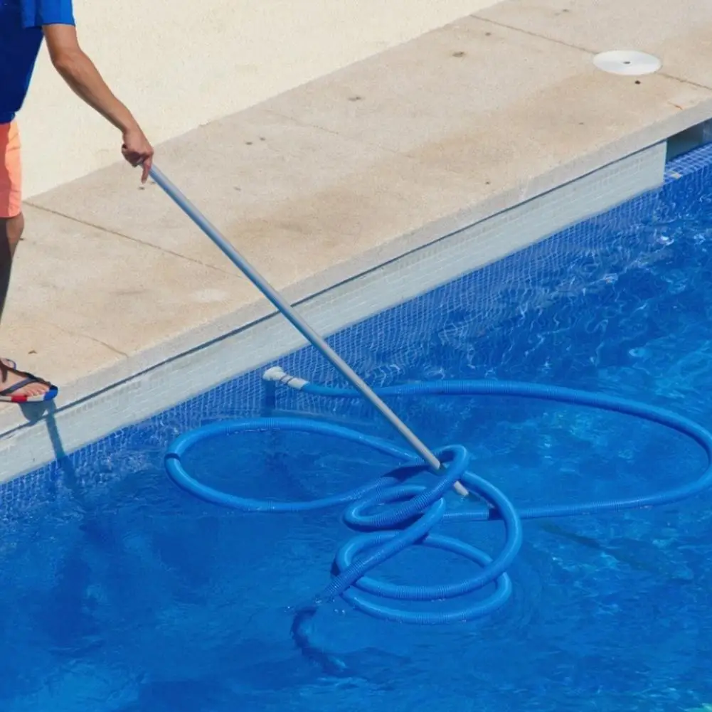 

13 Inch Wide Swimming Pool Spa Vacuum Suction Head Cleaner Brush With Handle For Inground Above Ground Pools Cleaning Tool 2021