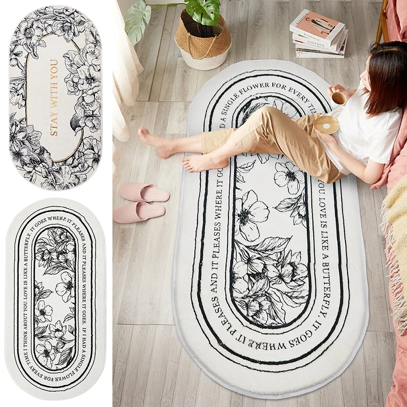 

INS Carpets for Bedroom Fluffy Bedside Rugs Home Decor Rugs Living Room Plush Carpets Nordic Non-Slip Floor Mat Tapis alfombra