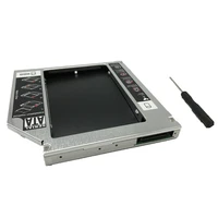 all aluminum notebook optical drive bit 12 7mm second hard disk box sata to ide interface 2 5 inch sdd hdd