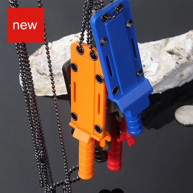 Маленький прямой нож цветной для ожерелья Открыватель букв фруктов на цепочке