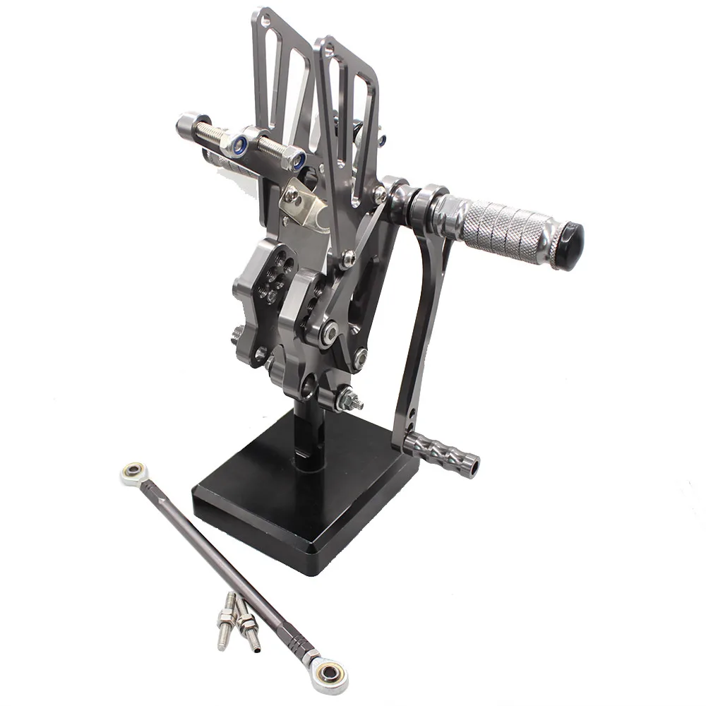 CNC алюминиевый мотоцикл Rearset мотоцикл подножка задние наборы регулируемая подножка для Kawasaki ZX10R ZX 10R ZX10 R 2004-2005