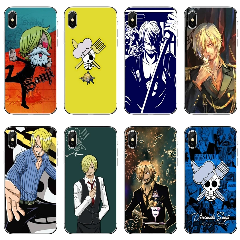 Мягкий чехол для Samsung Galaxy Note 10 9 8 5 4 S10E S10 Lite S9 S8 S7 S6 Edge Plus S5 S4 Mini sanji One Piece|Бамперы| |