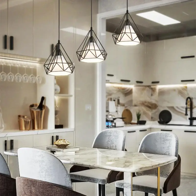 

E27 Pendant Lights LED Chandeliers Nordic Hanging Lamp Minimalist Pendant Light For Kitchen Dining Room Lighting Luminaire HWC