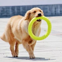 pet flying discs eva dog training ring puller resistant bite floating toy puppy outdoor interactive game playing products supply