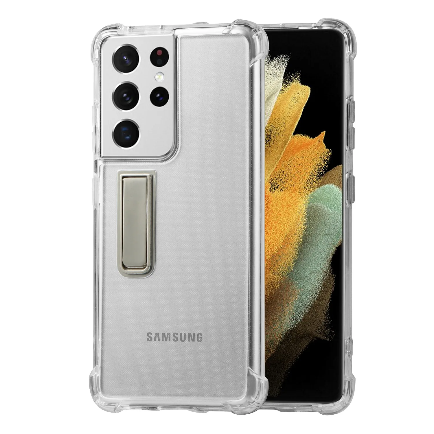 

With Bracket Kickstand Case For Samsung Galaxy S 21 Ultra Case