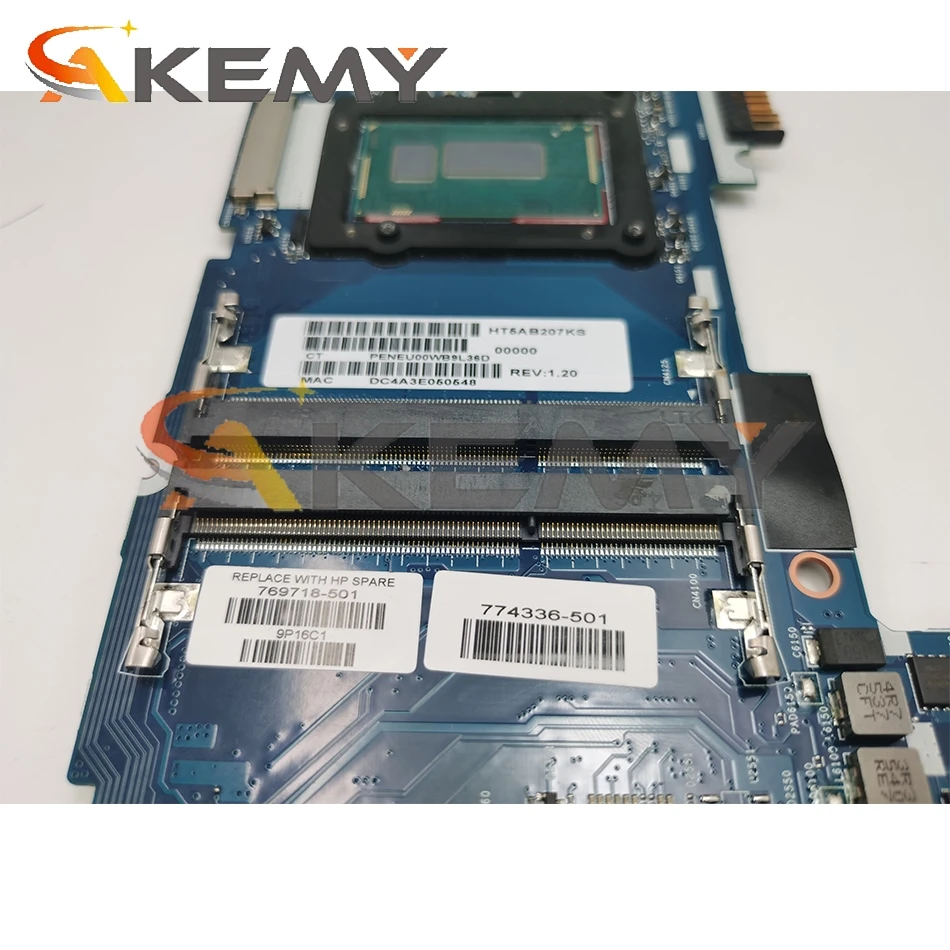 

769717-501 769717-601 Laptop motherboard For HP Elitebook 9480M I5-4210U Notebook Mainboard 6050A2648201-MB-A02 SR1EF