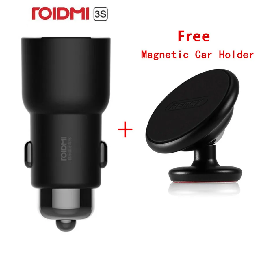 Автомобильное зарядное устройство ROIDMI 3S Bluetooth 5 в 3 4 А музыкальный плеер FM смарт