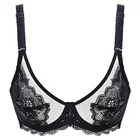 Xianqifen размера плюс ультра-тонкий кружево на Косточках Спортивный Бюстгальтер Для Девочек переходного возраста от Женщины Сексуальный Бюстгальтер minimizer Push-up бюстгальтер для девочек из сетчатой ткани с цветочным принтом ABCD чашки