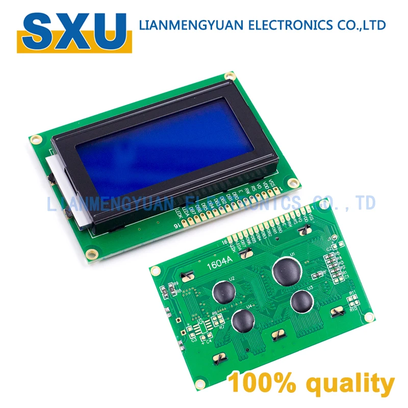 5 В синий/желтый зеленый ЖК-дисплей 1604 LCD 1604B плата модуля цифрового ЖК-экрана для