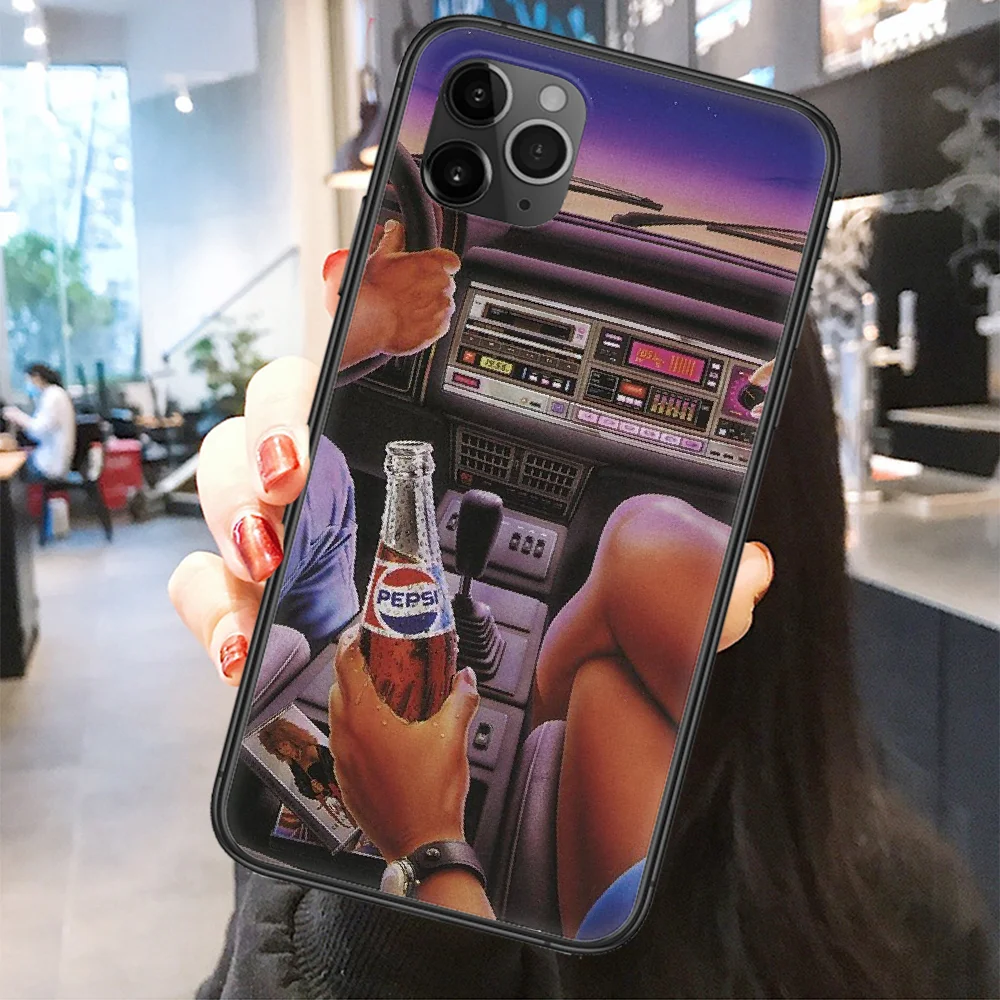 Оригинальный чехол для iphone 5 5s se 2 6 6s 7 8 12 mini plus X XS XR 11 PRO MAX черный - купить по