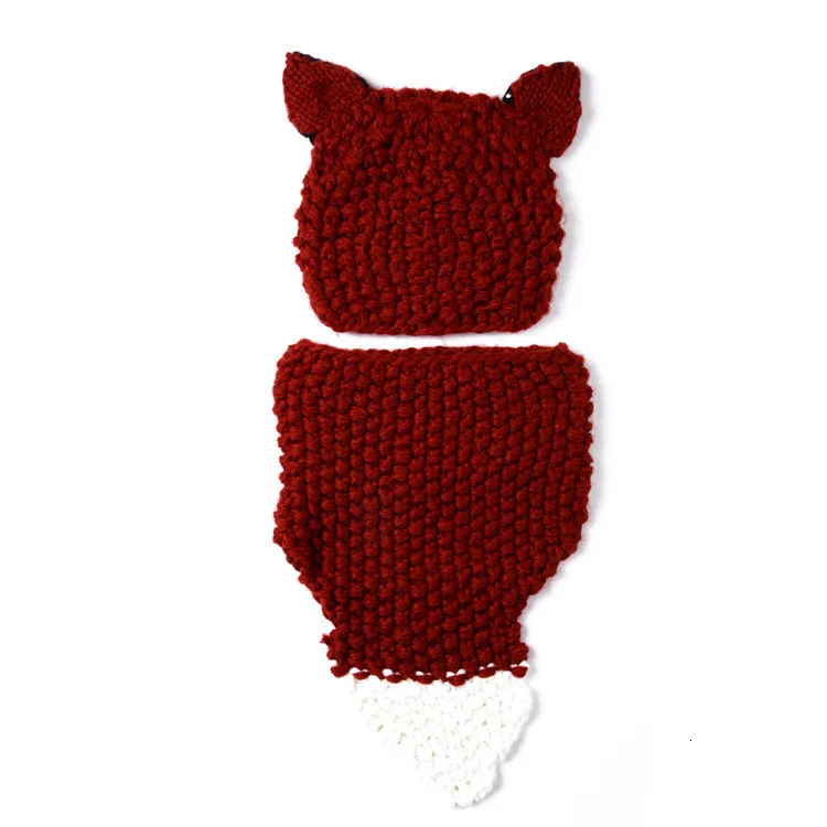 Manual Knitting Girls Keep Warm Coarse Wool Hat Cartoon Seven kinds Fox Weave Hat Kitty Squirrel Little Bear Rabbit Cloak Hat