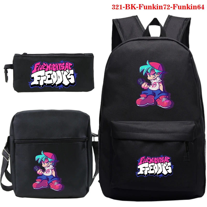 

Friday Night Funkin Print Backpack Schoolbag Friday Night Funkin Pen Bag Student Bookbag Pencil Bag Teen Travel Rucksack Mochila