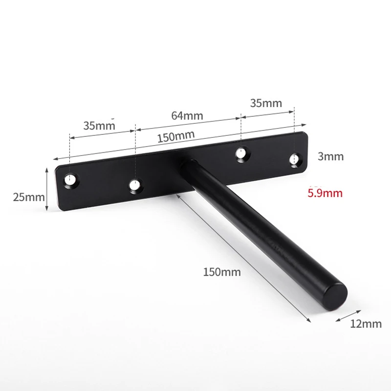 Heavy Duty настенное скрытые невидимые Скрытая дубовый Нержавеющая сталь полка