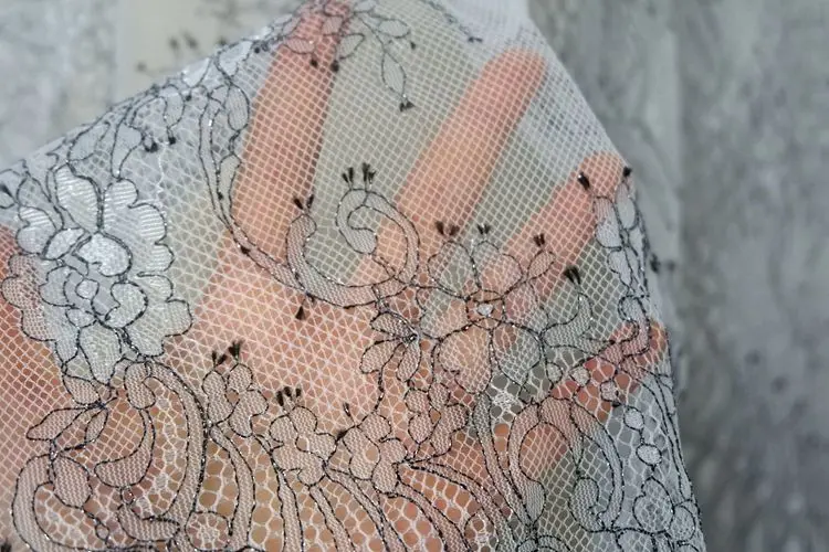 Экспорт чистая пряжа черный белый серый фон черная линия плюс серебряная